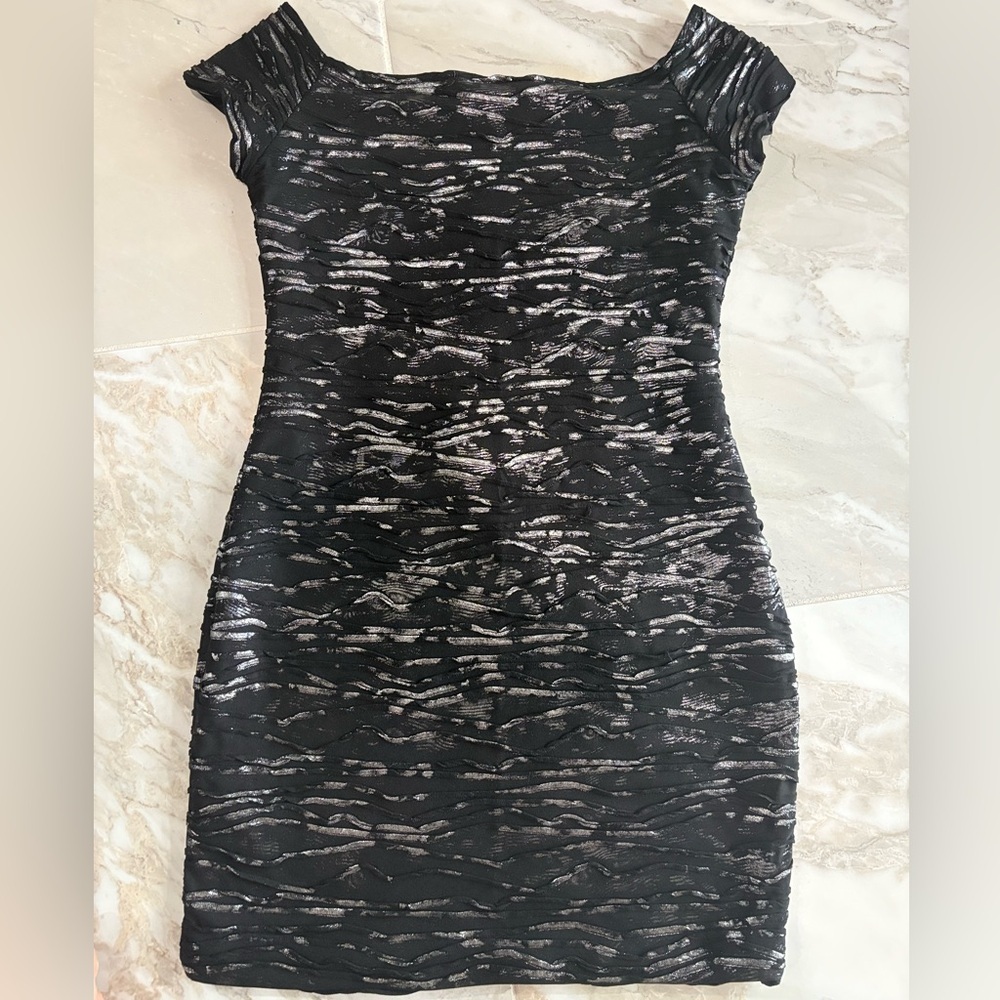 Brat Star Black and Silver Mini Dress - Picture 3 of 4